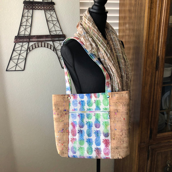 Pelican Tote-Rainbows & Pineapples