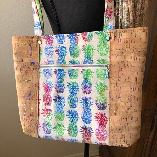 Pelican Tote-Rainbows & Pineapples